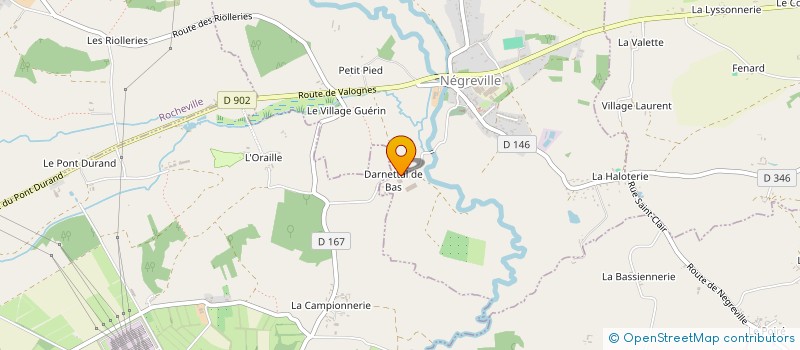 localisation de l'entreprise GAEC DE DARNETAL à NEGREVILLE