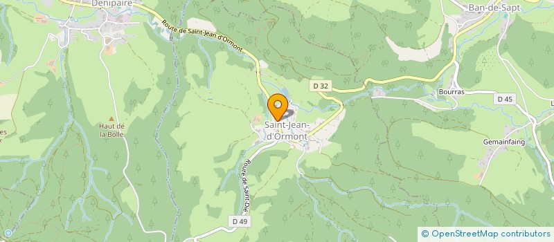 localisation de l'entreprise GAEC DE DINCHAMP à SAINT-JEAN-D'ORMONT