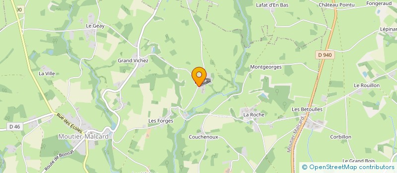 localisation de l'entreprise GAEC DE DOULON à MOUTIER-MALCARD