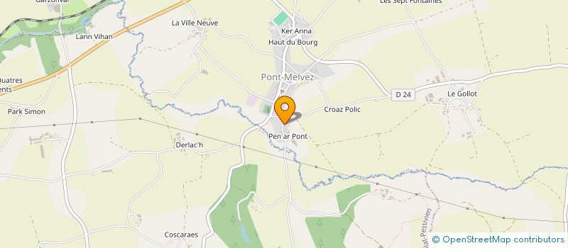 localisation de l'entreprise GAEC DE DOUR AR N AVEL à PONT-MELVEZ