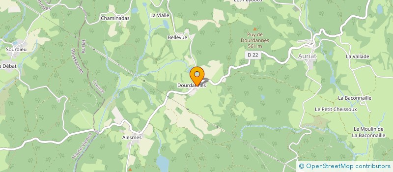 localisation de l'entreprise GAEC DE DOURDANNES à AURIAT