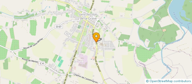 localisation de l'entreprise GAEC DE DOUZIL à ST NICOLAS DE LA GRAVE