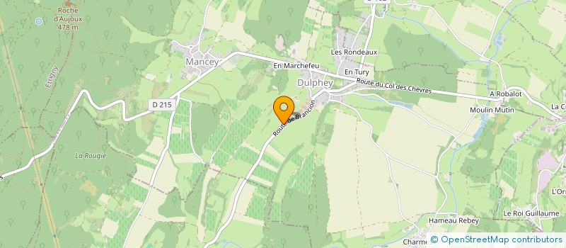 localisation de l'entreprise GAEC DE DULPHEY  MANCEY