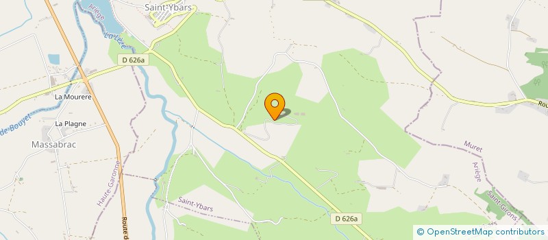 localisation de l'entreprise GAEC DE FANTILHOU à SAINT-YBARS