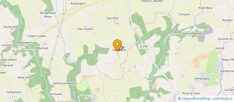 localisation de l'entreprise GAEC DE FAO DAVID à PLONEOUR-LANVERN