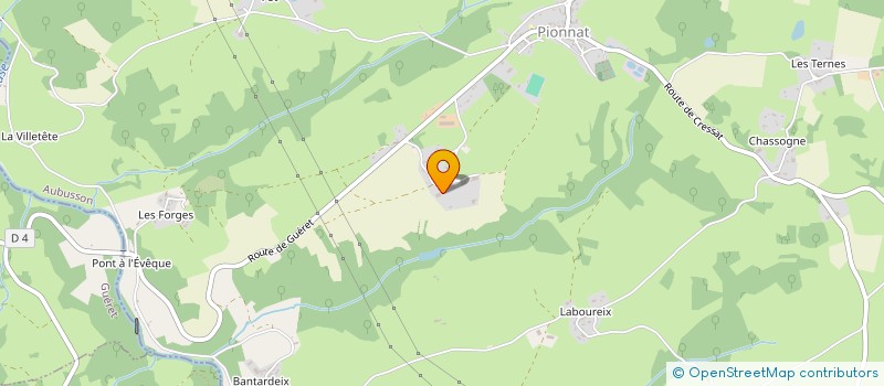 localisation de l'entreprise GAEC DE FAYE  PIONNAT