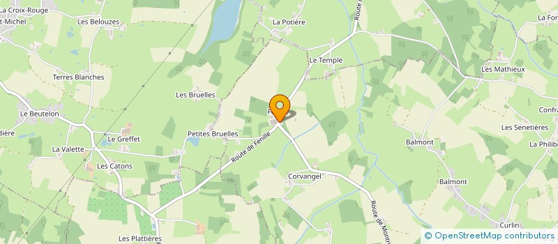 localisation de l'entreprise GAEC DE FENILLE à SAINT-MARTIN-LE-CHATEL