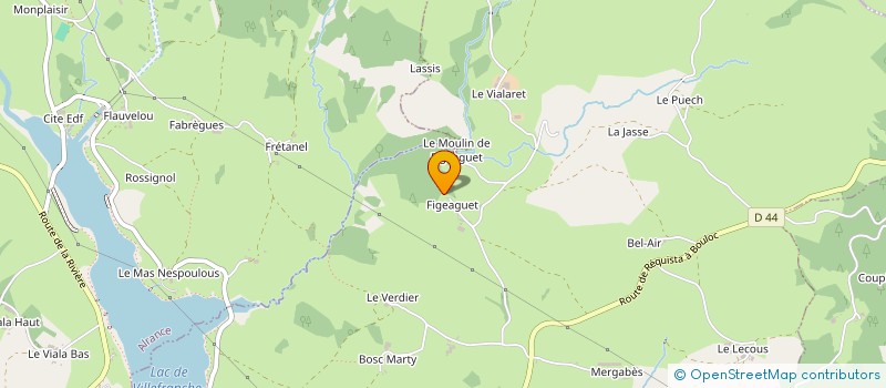 localisation de l'entreprise GAEC DE FIGEAGUET à VILLEFRANCHE-DE-PANAT