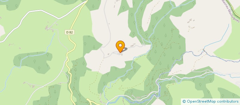 localisation de l'entreprise GAEC DE FLAUZINES  LE MASNAU-MASSUGUIES