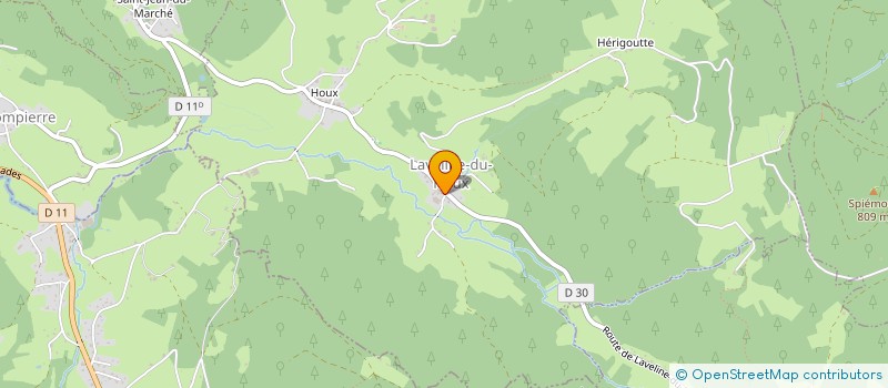 localisation de l'entreprise GAEC DE FLEURIFAING à LAVELINE-DU-HOUX