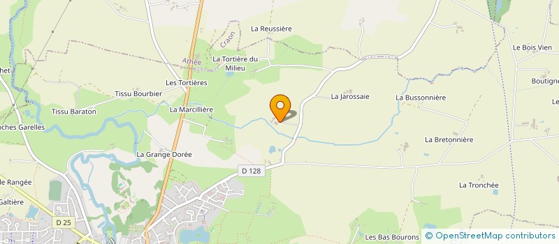 localisation de l'entreprise GAEC DE FLIN  CRAON