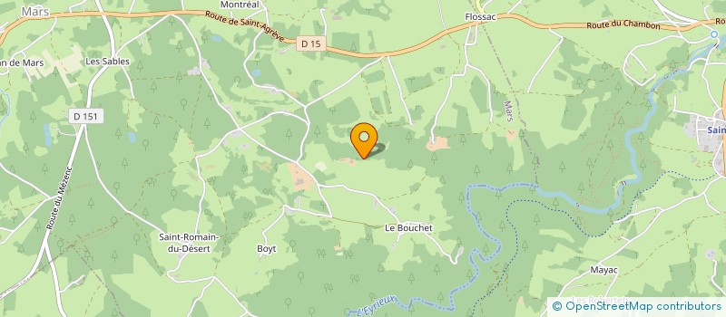 localisation de l'entreprise GAEC DE FONTVIVE à MARS