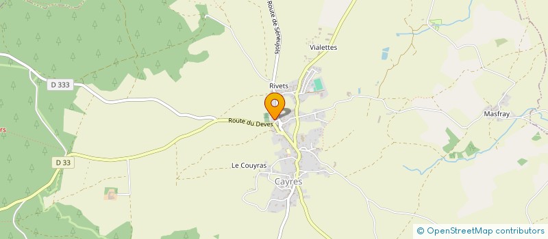 localisation de l'entreprise GAEC DE FOUGAUD à SAINT-JEAN-LACHALM