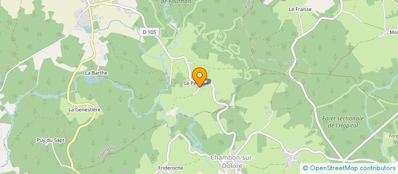 localisation de l'entreprise GAEC DE FOURNOLS à FOURNOLS