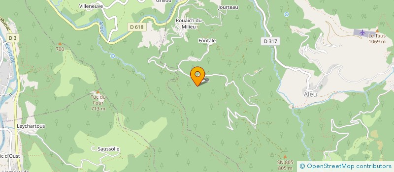 localisation de l'entreprise GAEC DE GALAS D'EN HAUT à ALEU