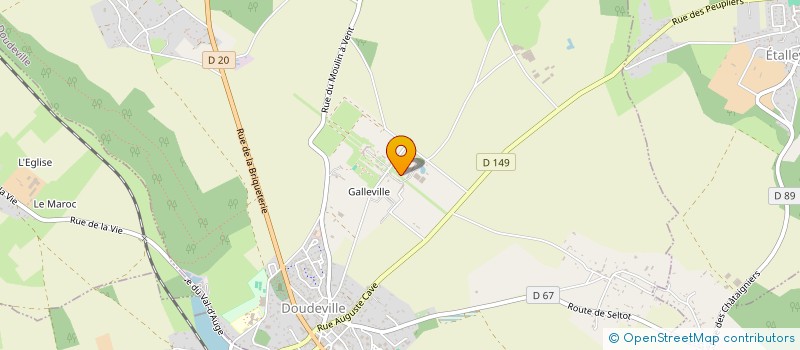 localisation de l'entreprise GAEC DE GALLEVILLE à DOUDEVILLE