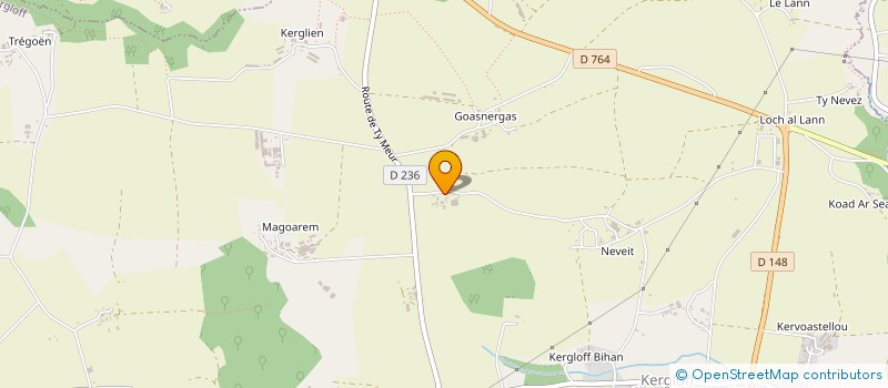localisation de l'entreprise GAEC DE GARSANGROAS à KERGLOFF