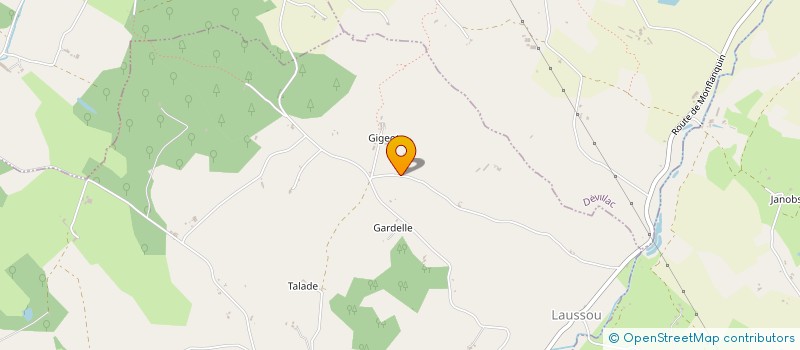 localisation de l'entreprise GAEC DE GIGEOT  LAUSSOU