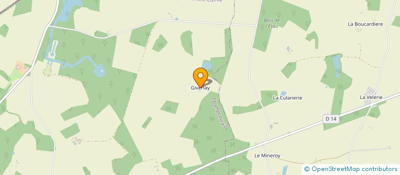 localisation de l'entreprise GAEC DE GIVERLAY  CHAMPCEVRAIS
