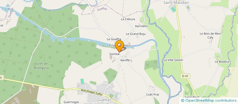 localisation de l'entreprise GAEC DE GOIRBALL à GUELTAS