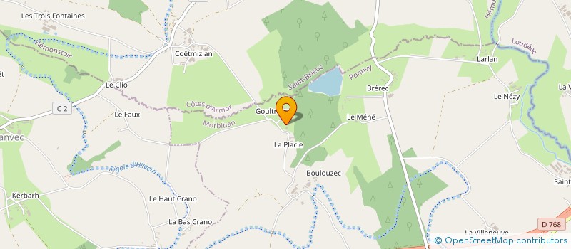 localisation de l'entreprise GAEC DE GOULTREUX à SAINT-GONNERY