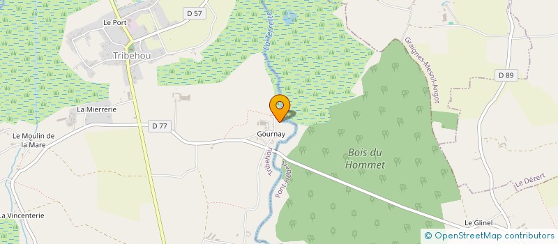 localisation de l'entreprise GAEC DE GOURNAY  TRIBEHOU