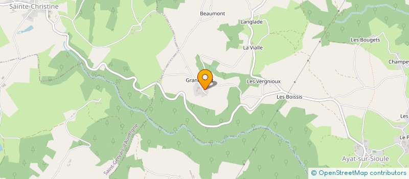 localisation de l'entreprise GAEC DE GRANDMONT à AYAT-SUR-SIOULE