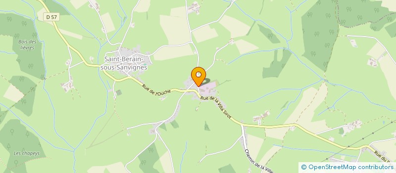 localisation de l'entreprise GAEC DE GRANDMONT à SAINT-BERAIN-SOUS-SANVIGNES