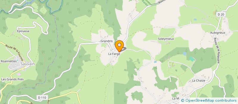 localisation de l'entreprise GAEC DE GRANDRIS à SAINT-BONNET-LE-COURREAU