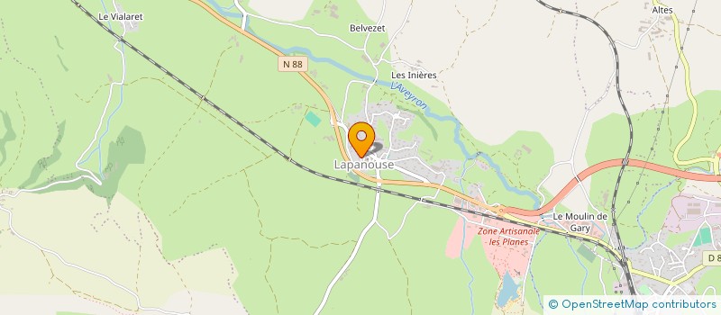 localisation de l'entreprise GAEC DE GRANDS CLAUX à SEVERAC D'AVEYRON