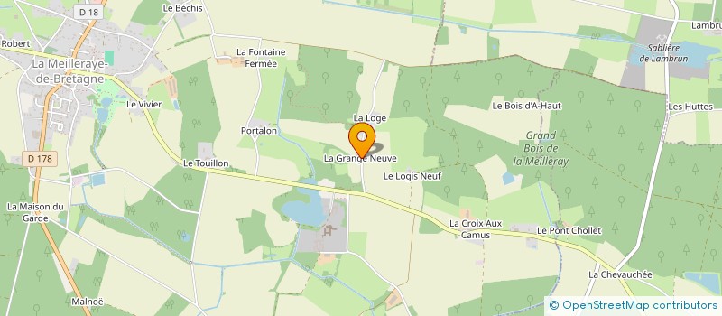 localisation de l'entreprise GAEC DE GRANDVILLE à GRAND-AUVERNE