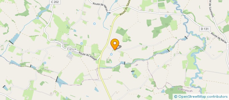 localisation de l'entreprise GAEC DE GRAUDAS  FIEUX