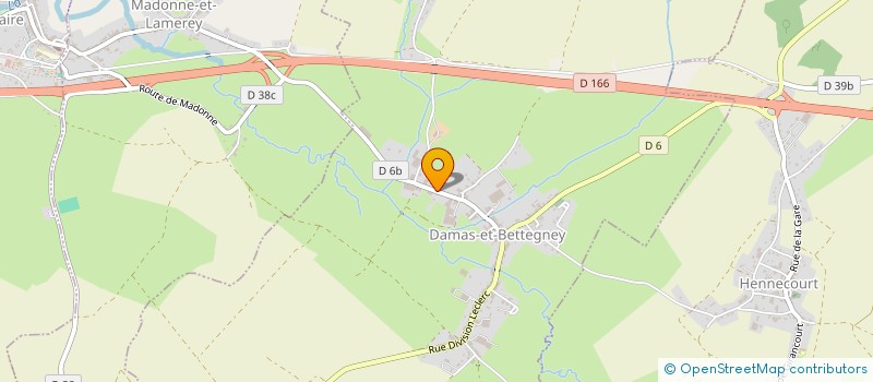 localisation de l'entreprise GAEC DE GRIS MONTHUREUX à DAMAS-ET-BETTEGNEY
