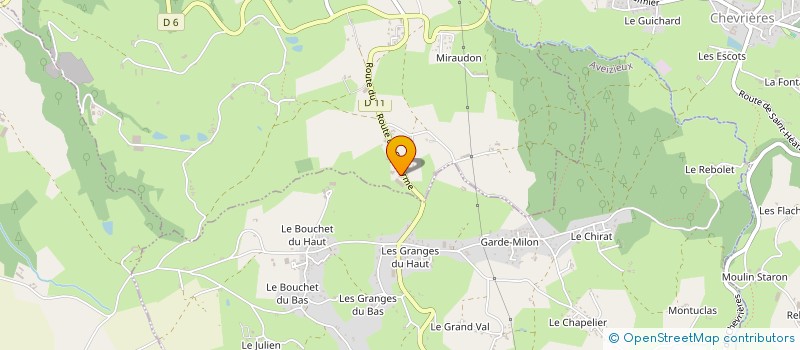 localisation de l'entreprise GAEC DE GUILLARME à SAINT-MEDARD-EN-FOREZ