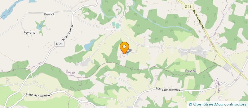 localisation de l'entreprise GAEC DE GUIROUZE à DOAZIT