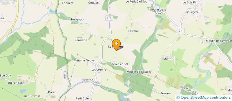 localisation de l'entreprise GAEC DE HUIDANEN à NOYAL-MUZILLAC