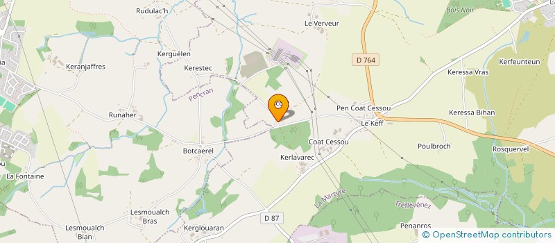 localisation de l'entreprise GAEC DE ISCOAT à LA MARTYRE
