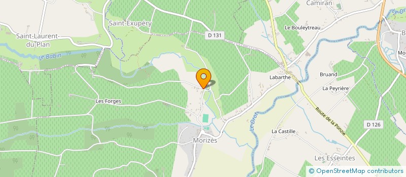 localisation de l'entreprise GAEC DE JAD  MORIZES