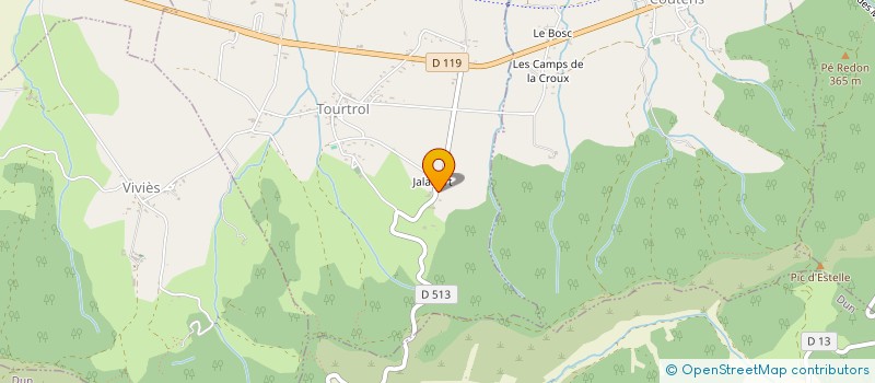 localisation de l'entreprise GAEC DE JALABERT à LAGARDE