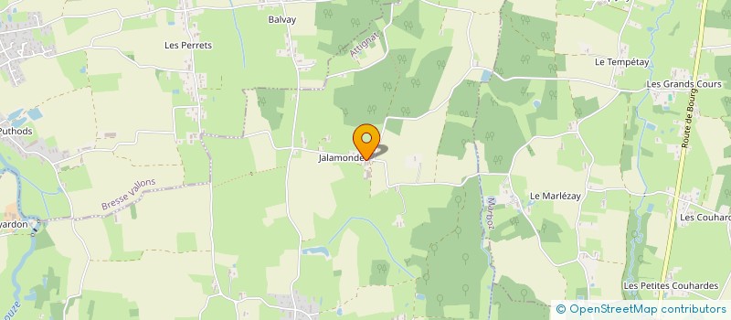 localisation de l'entreprise GAEC DE JALAMONDE à ATTIGNAT