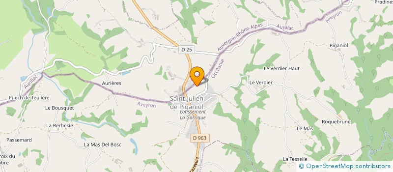 localisation de l'entreprise GAEC DE JAMMES à SAINT-SANTIN-DE-MAURS