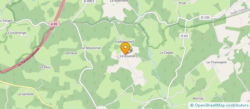 localisation de l'entreprise GAEC DE JOUANEL à SAINT-EXUPERY-LES-ROCHES