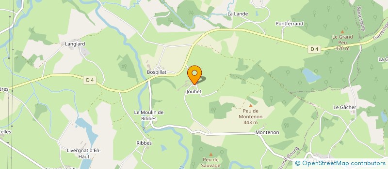 localisation de l'entreprise GAEC DE JOUHET à LE GRAND-BOURG