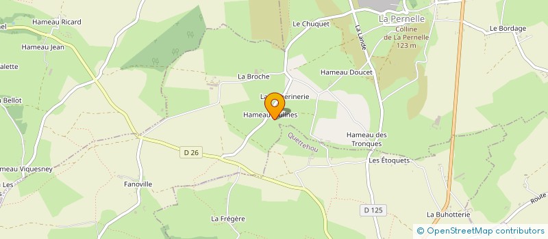 localisation de l'entreprise GAEC DE JOULINES à LA PERNELLE