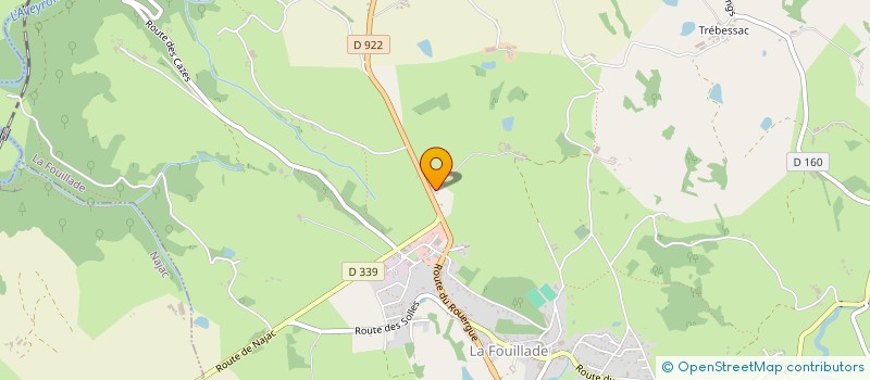 localisation de l'entreprise GAEC DE KAYMAR  LA FOUILLADE