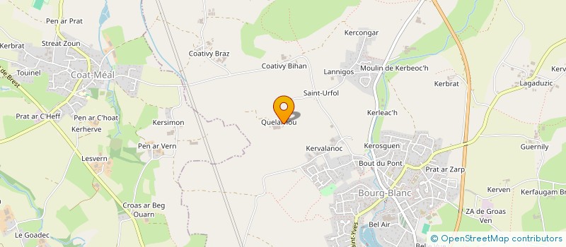 localisation de l'entreprise GAEC DE KELARNOU à BOURG-BLANC
