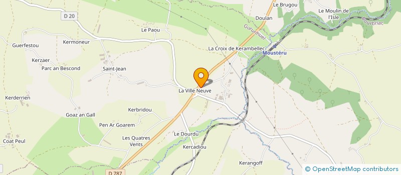 localisation de l'entreprise GAEC DE KERAMBELLEC à GURUNHUEL