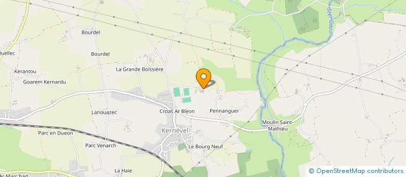 localisation de l'entreprise GAEC DE KERANGUEN  ROSPORDEN