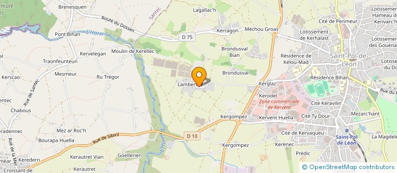 localisation de l'entreprise GAEC DE KERANNOU à SAINT-POL-DE-LEON