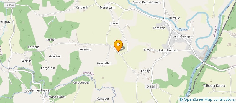 localisation de l'entreprise GAEC DE KERAUTEM à PLUMELIAU-BIEUZY